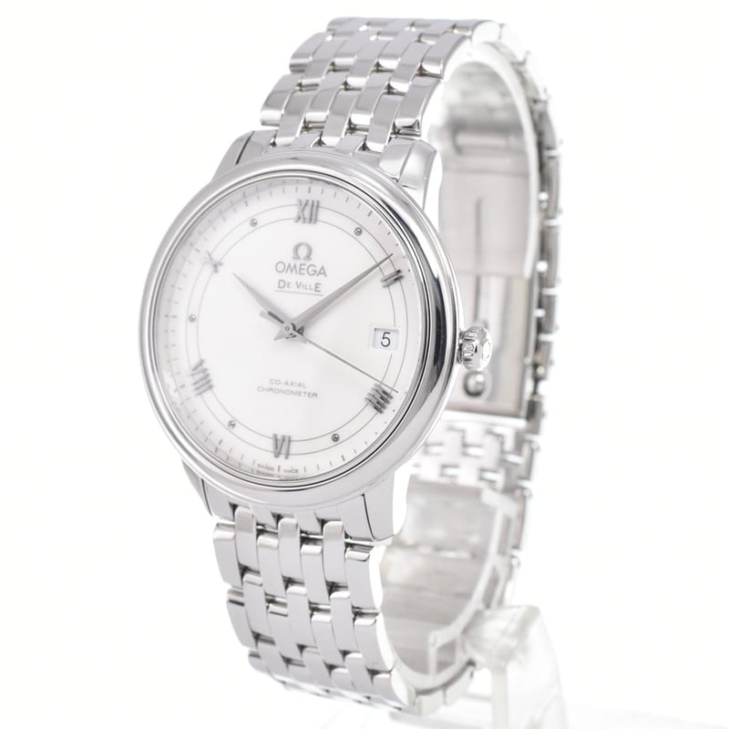 Omega De Ville Prestige Co-Axial Chronometer Automatic Stainless Steel and Mother of Pearl 32