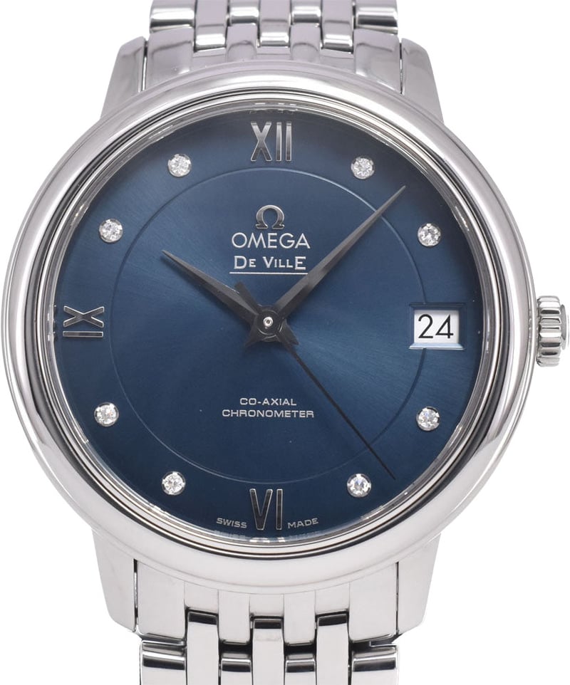 Omega De Ville Prestige Co-Axial Chronometer Automatic Stainless Steel with Diamond Markers 33