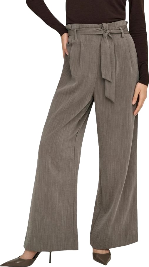 Only Beige Viscose Casual Pants