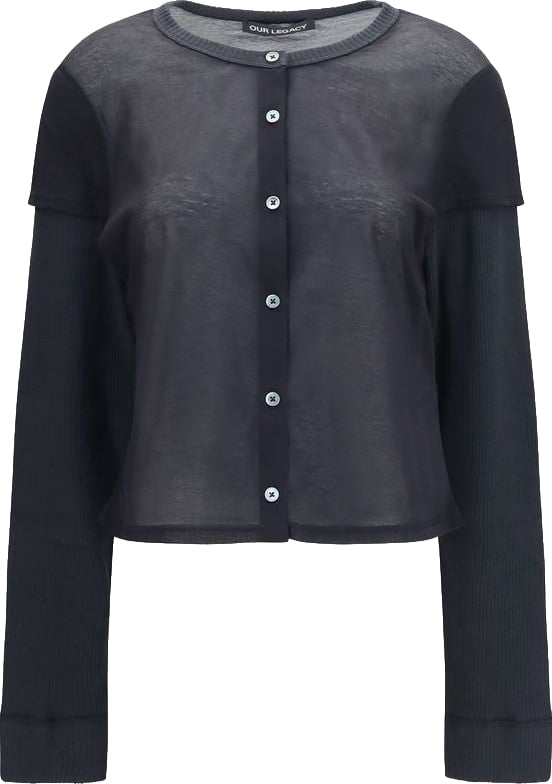 Our Legacy Black Cotton Cardigan