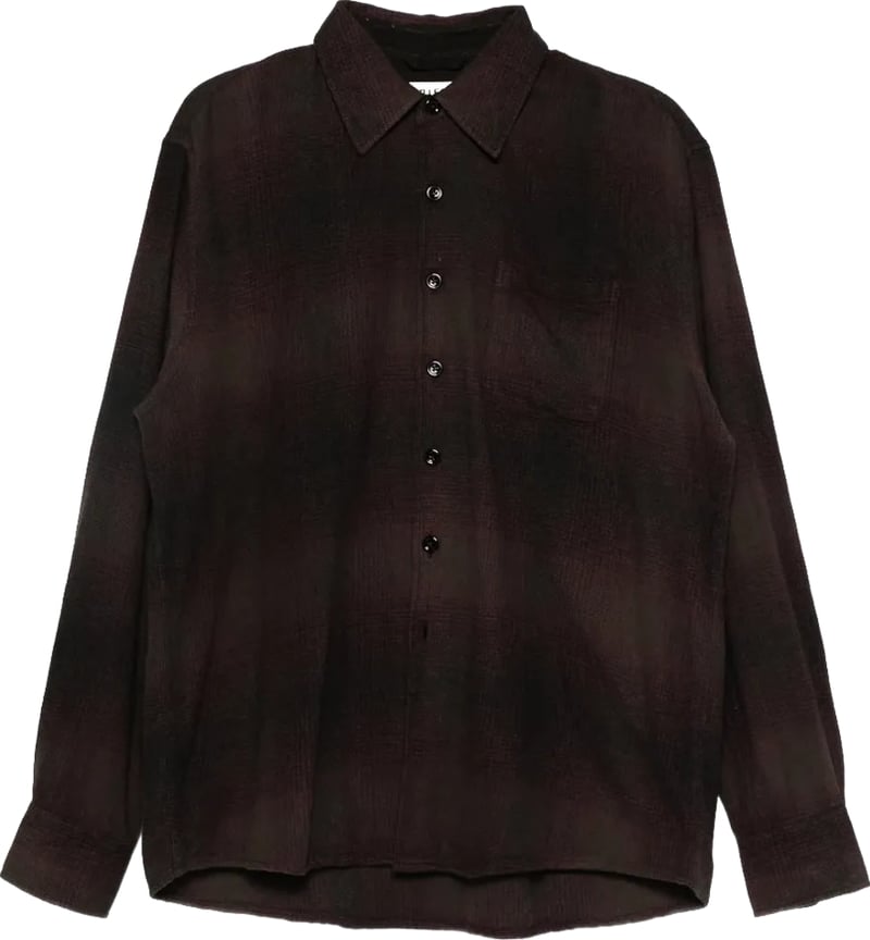 Above Shirt Cordial Dusk Check Grain Weave