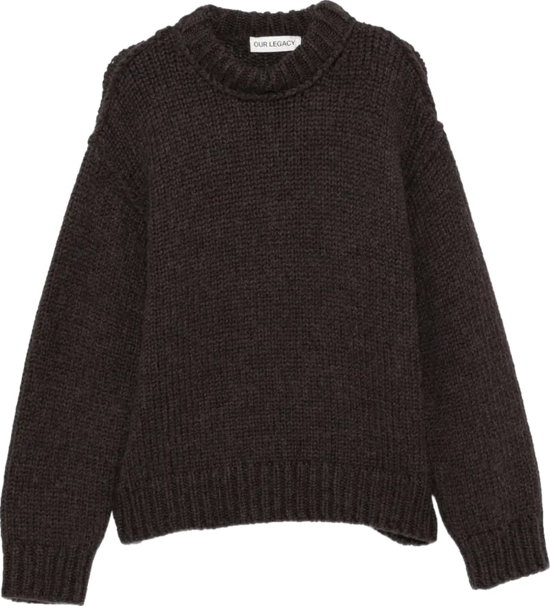 Mock Roundneck Brown Bear Mega Alpaca Wool