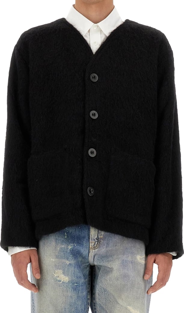 Cardigan In Misto Lana