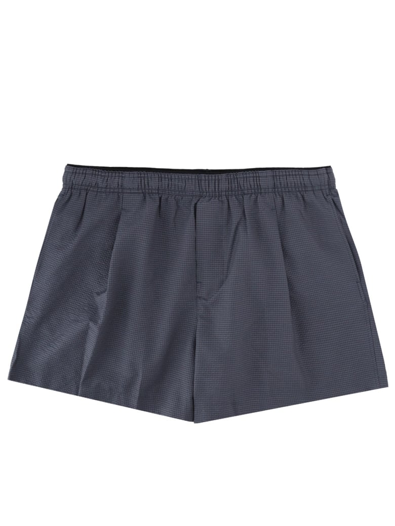Minimalist Cotton-Blend Textured Swim Shorts