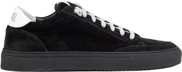P448 Black Suede Leather Athletic Sneakers