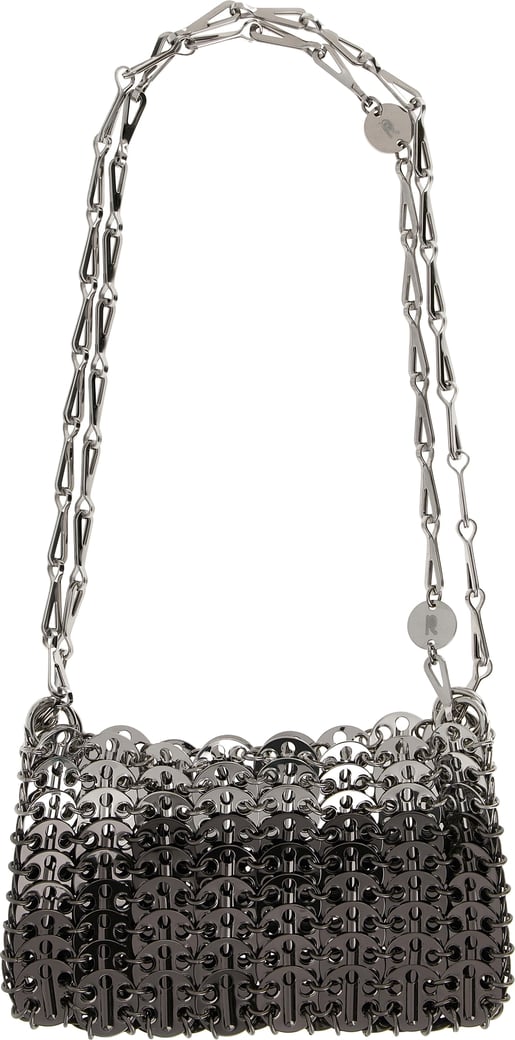 Paco Rabanne Silver Stainless Steel Shoulder Bag