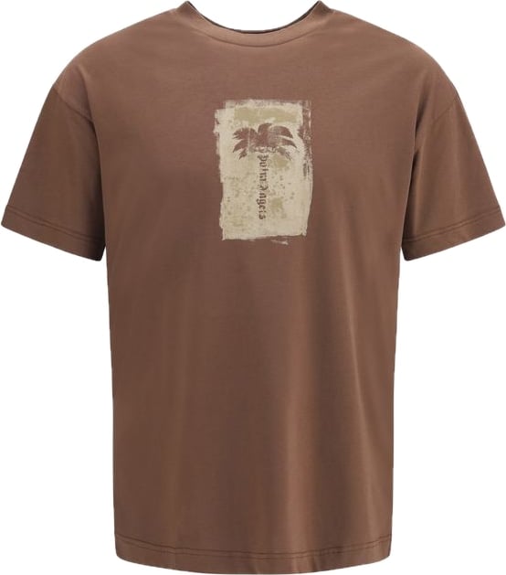 Brushed Palm Tree Regular Crewneck T-Shirt