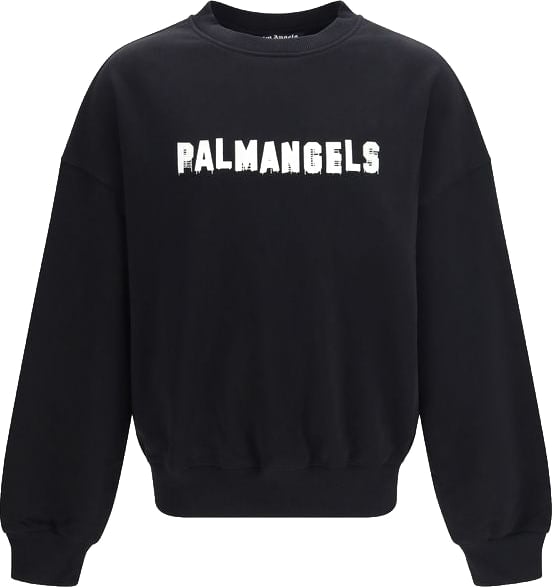 Palm Angels Black Cotton Sweatshirt