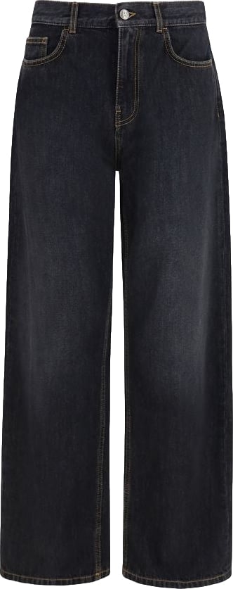 Palm Angels Black Cotton Jeans Denim