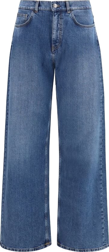 Palm Angels Blue Cotton Jeans Denim
