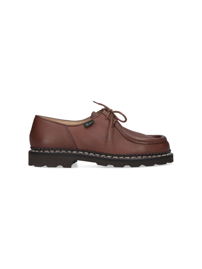 Michael Lace-Up Leather Mocassins