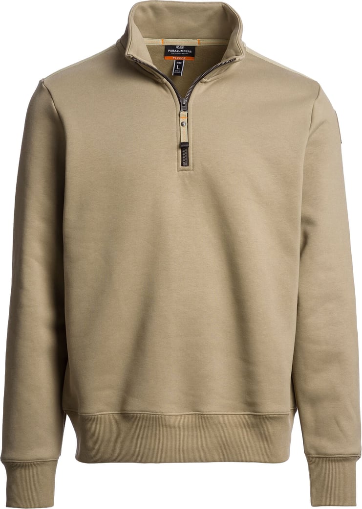 Broad peak zip pull muted khaki