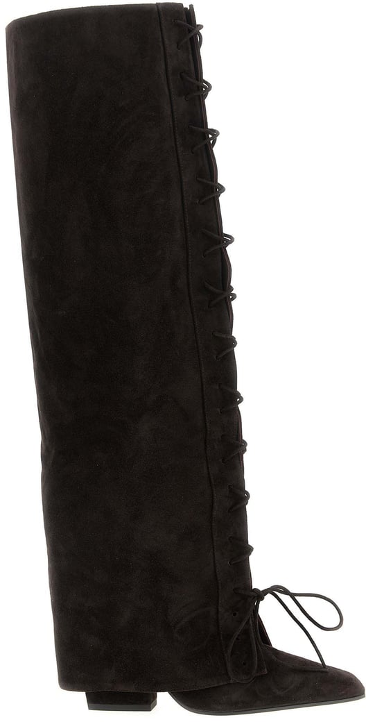 Paris Texas Brown Calfskin Over The Knee