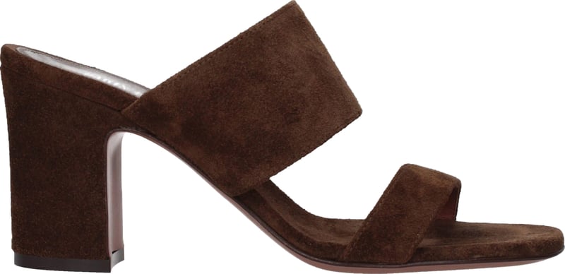 Paris Texas Brown Leather Platform Sandals