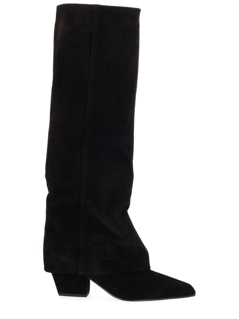 Jane 60 Pointed Leather Boots