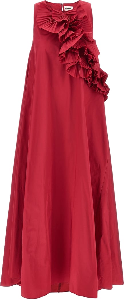 P.A.R.O.S.H. Fuchsia Polyester Long Dress