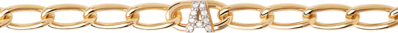 P D Paola Mini Letters - Armband - Goud - Letter R