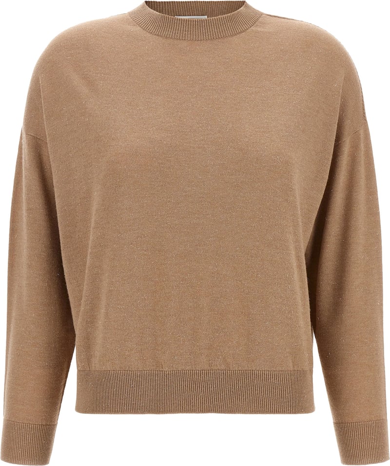 Peserico Beige Virgin Wool Cardigan
