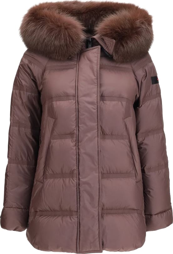 Chicory Coffee Takan Mqn 04 Fur Recycled Down Jacket