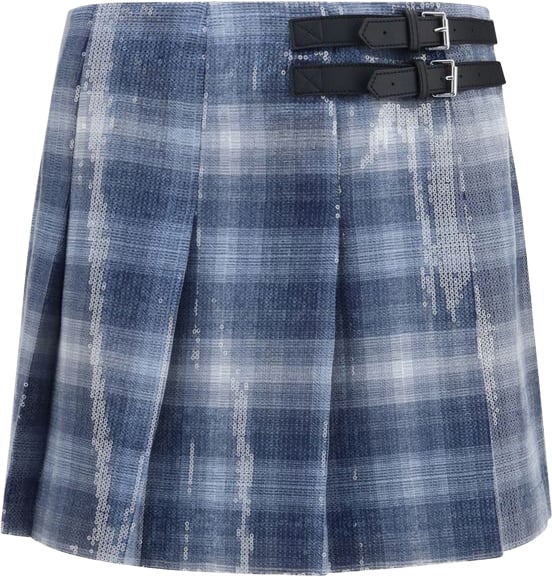 Gongora Pleated Sequined Mini Skirt