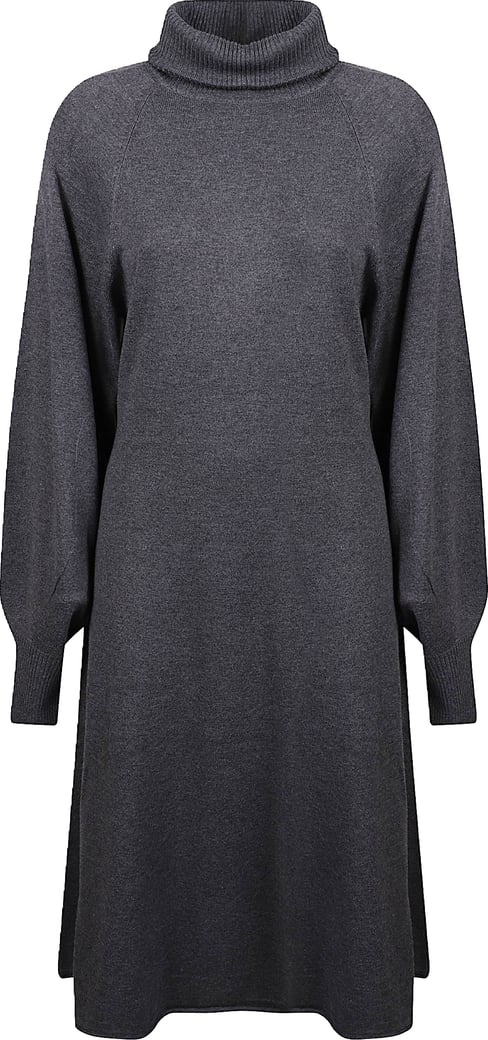Nantes Turtle Neck Midi Dress Grey