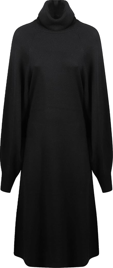 Nantes Turtle Neck Midi Dress Black