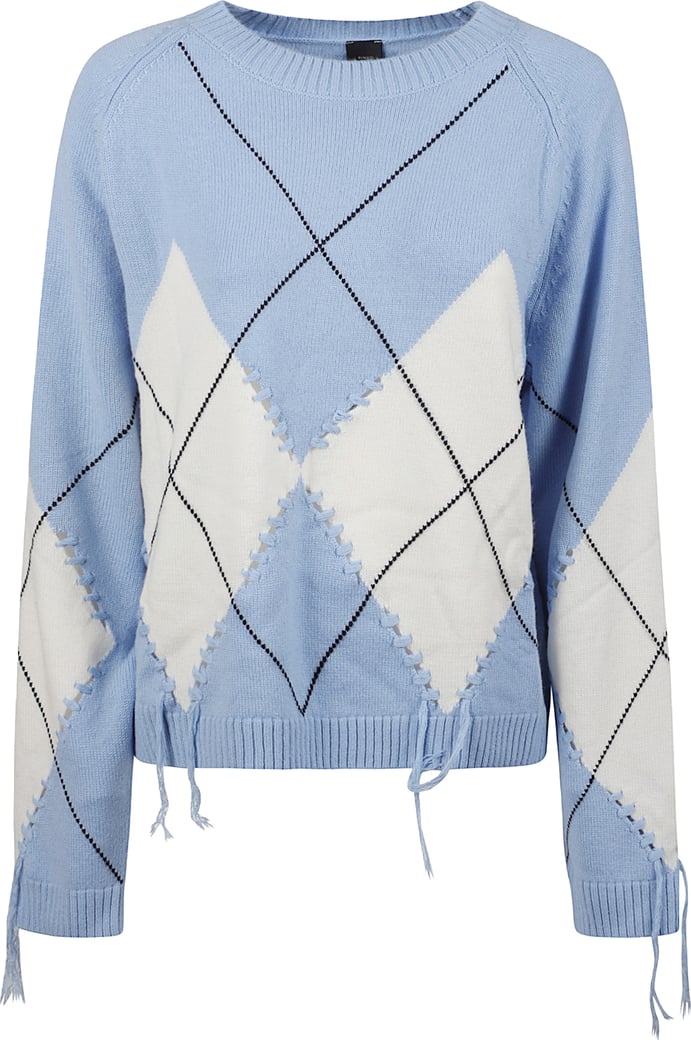 Berna Round Neck Sweater Blue