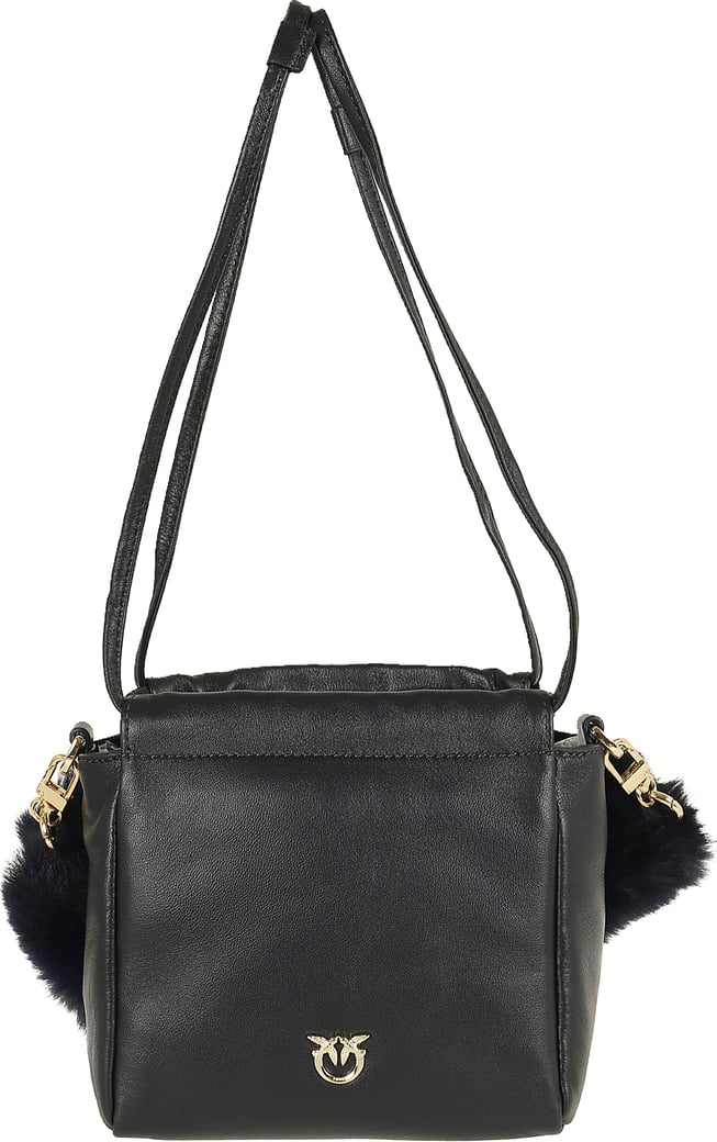 PINKO POUCH NAPPA IMITATION FUR