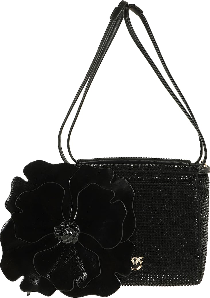 PINKO POUCH FLOWER FULL STRASS