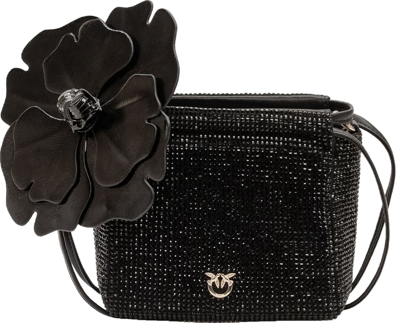 Pochette Flower con Strass