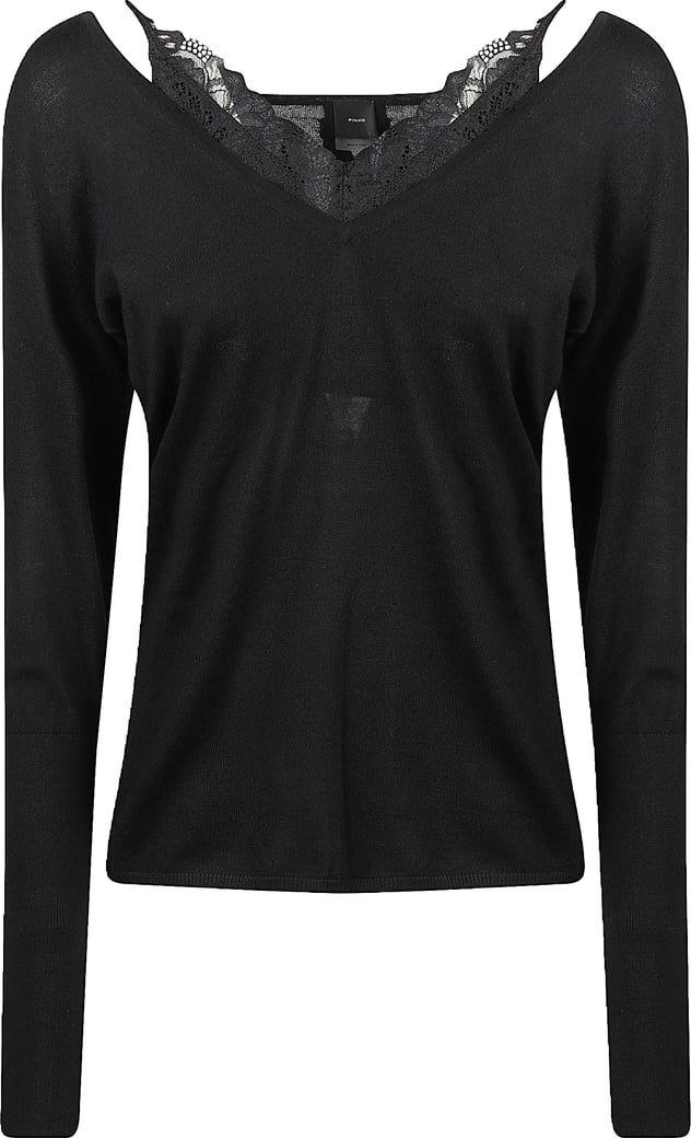 Soffio V Neck Sweater Black