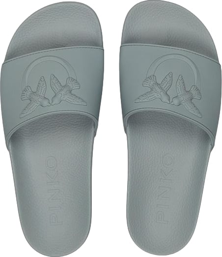 PINKO Green Pvc Slippers