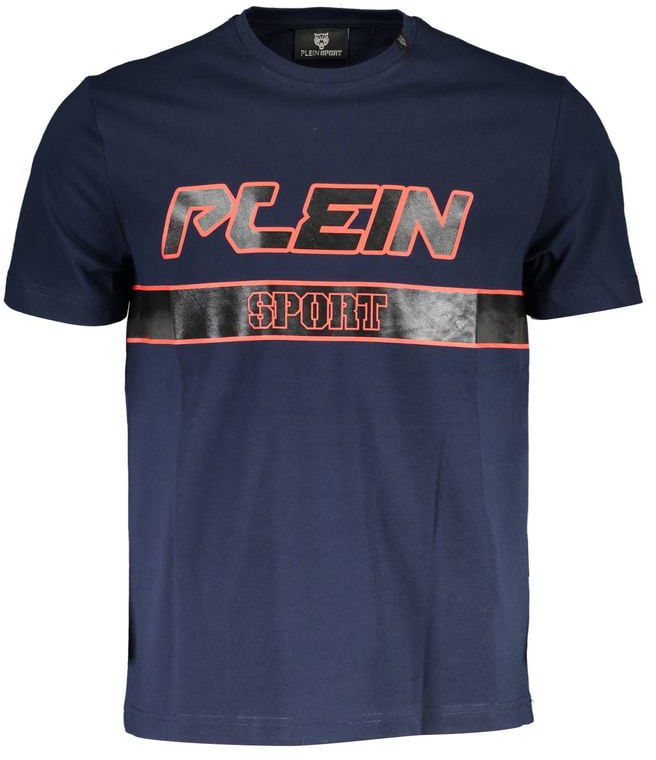 Plein Sport Blue Cotton Men T-Shirt