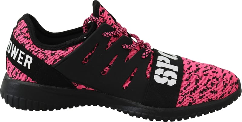 Plein Sport Pink Blush Polyester Runner Joice Sneakers Shoes