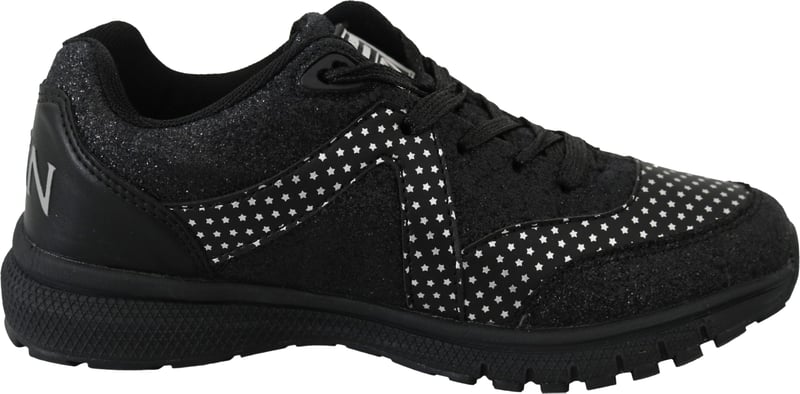 Plein Sport Black Polyester Runner Jasmines Sneakers Shoes
