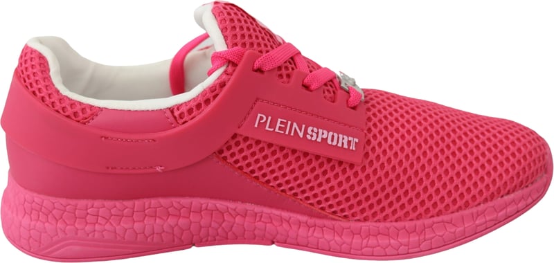 Plein Sport Fuxia Beetroot Polyester Runner Becky Sneakers Shoes