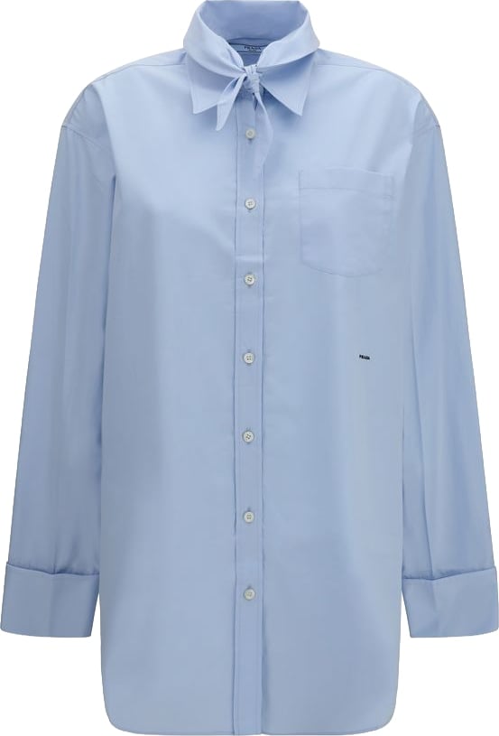 Prada Blue Cotton Shirt