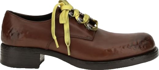 Prada Brown Calf Leather Bos Taurus Slip-On Loafers