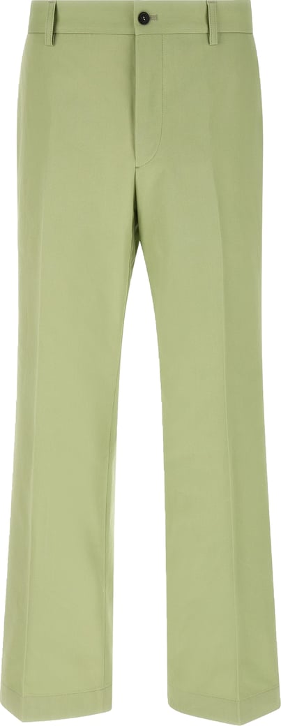 Prada Bicolor Cotton Casual Pants