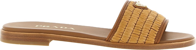 Prada Brown Viscose Slides