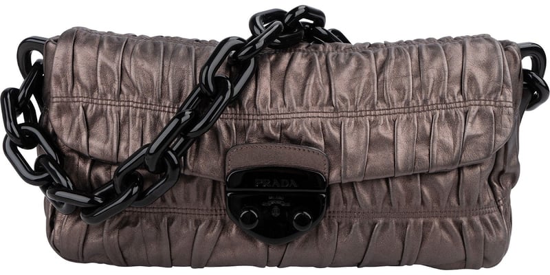 Prada Nappa Gaufre Leather Chain Bag Shoulder Bag