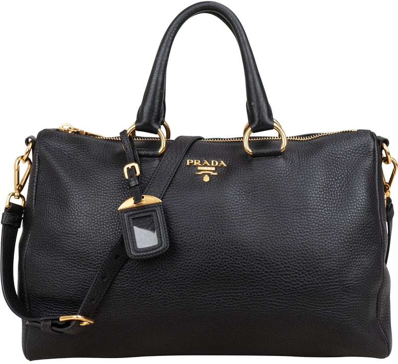 Prada Vitello Daino Leather Bauletto Handbag