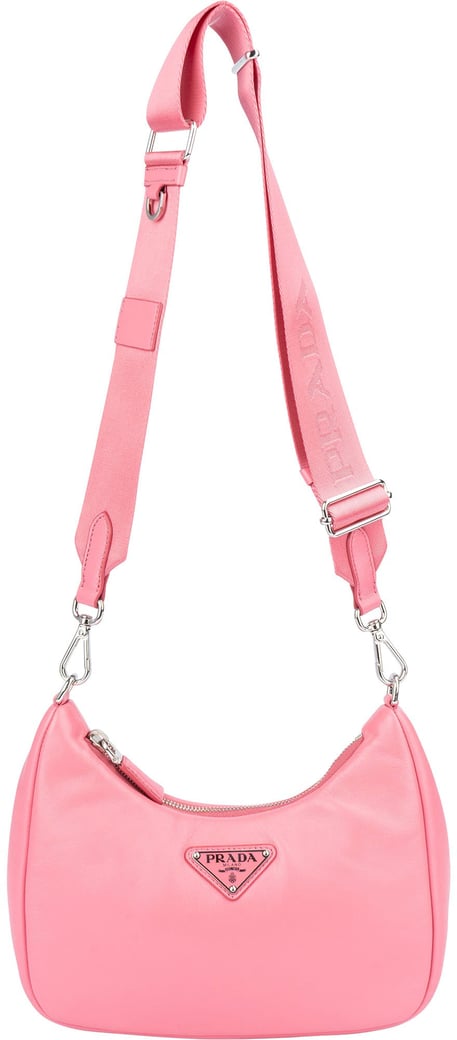 Prada Soft Leather Triangle RE-Edition Crossbody Bag