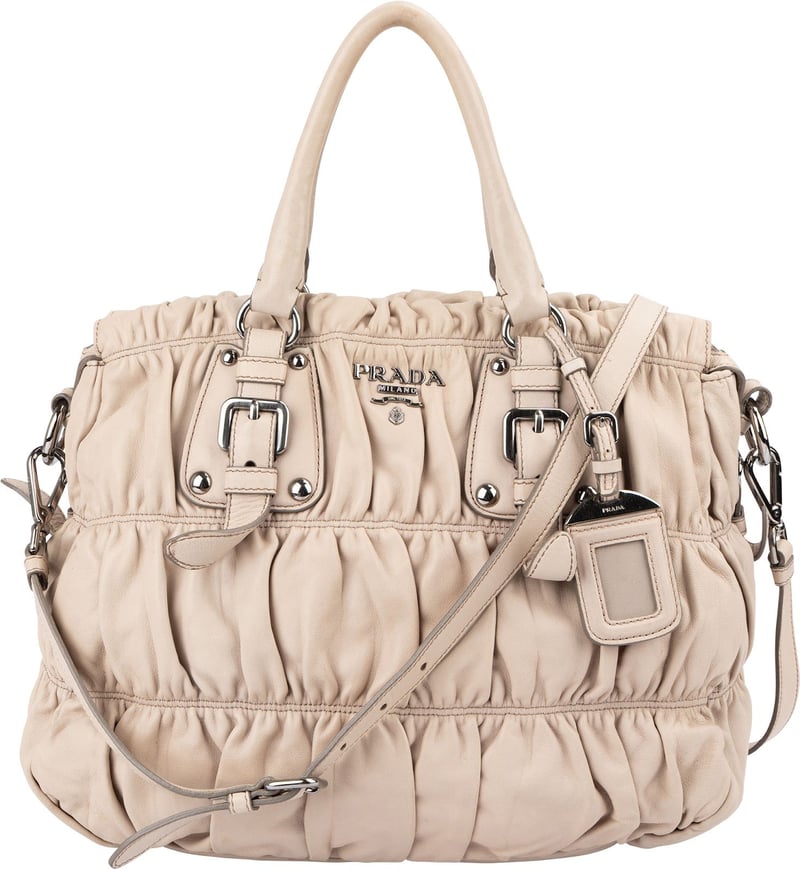 Prada Nappa Leather Gaufre Satchel Handbag
