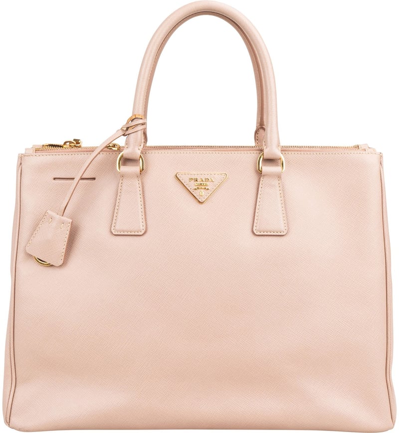 Prada Pink Saffiano Leather Galleria Tote Handbag