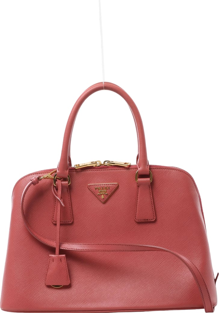 Prada Promenade Saffiano Lux Leather 2Way Handbag in Pink BL0837