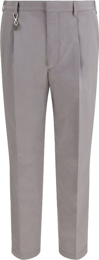 Prada Gray Cotton Dress Pants