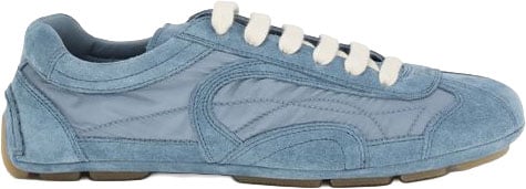 Prada Blue Lamb Ovis Aries Athletic Sneakers