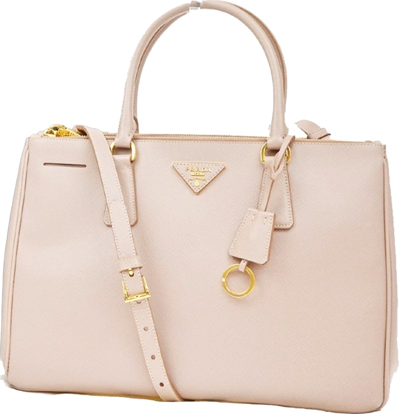 Prada Double Zip Lux Saffiano Leather Medium