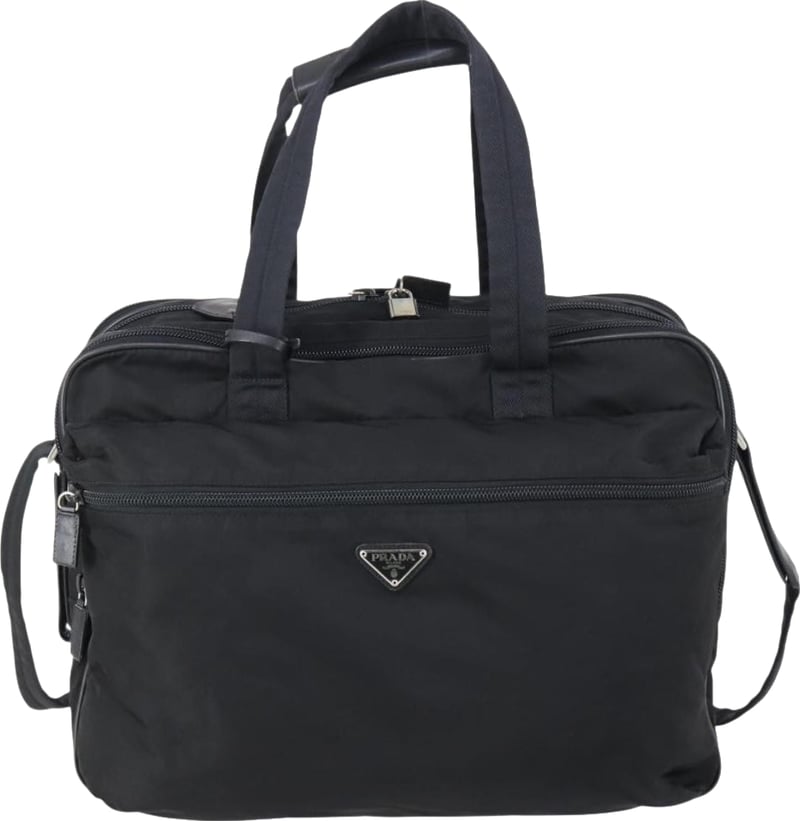 Prada Porta Computer Tessuto and Saffiano Leather Medium